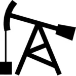 Oliebron silhouet vector afbeelding