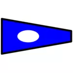 Signal flagga vektorbild