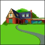 Country evi vektör görüntü