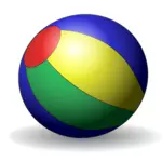 Ballon de plage image clipart vectoriel