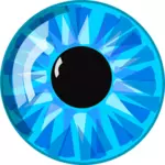 Vektor-Bild der blaue Kristallaugen