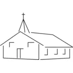 Vector simplu de desen ale Bisericii