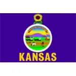 Vektorové grafiky vlajka Kansas