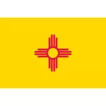 Bandiera vettoriale del nuovo Messico