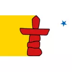 Vlajka Nunavut Klipart