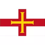 Flagge von Guernsey-Vektor-format