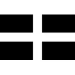 Флаг Корнуолла в векторном формате