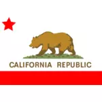 Bandeira de vetor de estado de Califórnia