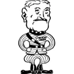 Gen. John J Pershing Vector Image