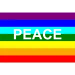 Bandiera di pace italiano grafica vettoriale