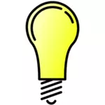 Lightbulb ON vector image