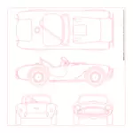 Sportovní automobil vektorové ilustrace