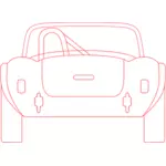 Vektor bilde av baksiden av Shelby Cobra