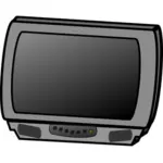 Disegno vettoriale di televisione ricevitore