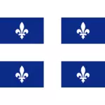 Vector bandera de Quebec