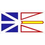 Drapeau de la province canadienne de Terre-Neuve- et -Labrador vector clipart