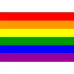 Gay pride-flagget i vektorformat