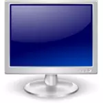 בתמונה וקטורית צג LCD כחול