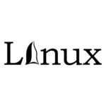 Linux powered logo immagine vettoriale