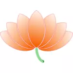 Lotus kukka vektori kuva