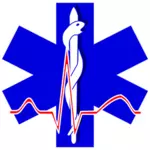 Vector van paramedicus cross