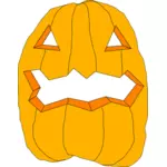 Cut Halloween pumpkin vector drawing