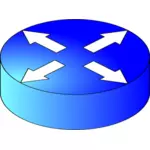 Směrovače diagram ikony vektorové kreslení