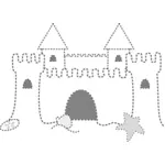 Castel de nisip vector imagine