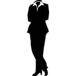 Anonymous businesswoman vector