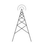 Image vectorielle de radio transmission antenne
