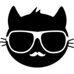 Gatto antropomorfo con occhiali