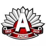 Logotipo de Anzac vermelho