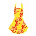 Vintage yellow and red dress