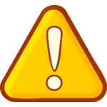 Yellow attention sign