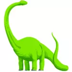 Imagine vectorială dinozaur verde
