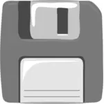 Grijze computer diskette vector illustraties