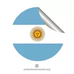 Bendera Argentina pada putaran stiker