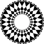 Art Deco Checkered Frame