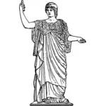 Athena en noir et blanc