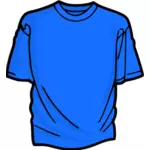 Niebieski t-shirt wektor clipart