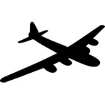 B-29 bomber airplane vector image