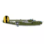 Avion bombardier B-24 vector imagine