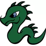Zelený drak vektor