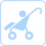 Baby barnevognen ikon