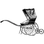 Vintage image of baby carriage