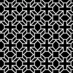 Background pattern with black crosses