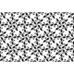 Background pattern with black leaves