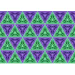 Green and purple triangles
