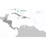 Bahamas i kart