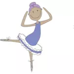 Desen animat dansator de balet